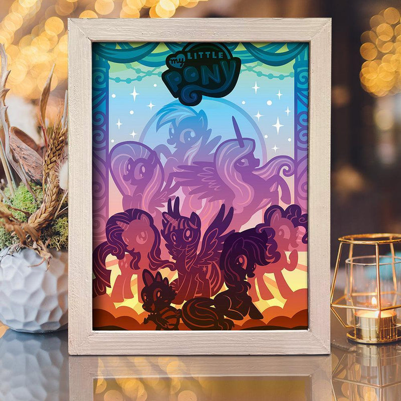 My Little Pony – Paper Cut Light Box File - Cricut File - 20x26cm - LightBoxGoodMan - LightboxGoodman