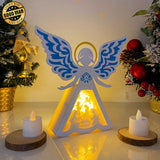 Nativity 2 - Paper Cut Angel Light Box File - Cricut File - 8x8 inches - LightBoxGoodMan - LightboxGoodman