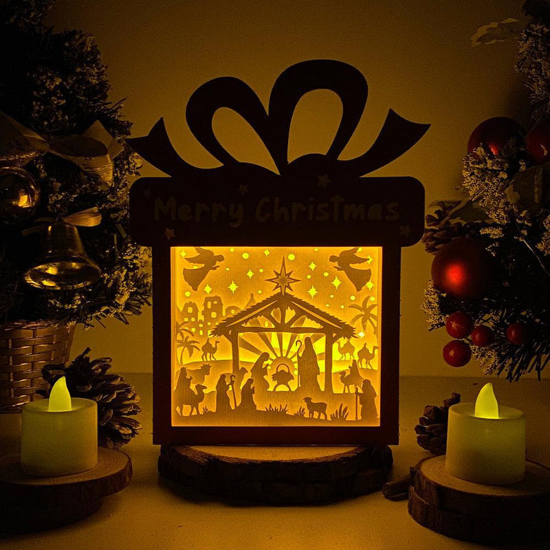 Nativity 2 - Paper Cut Gift Light Box File - Cricut File - 21x16cm - LightBoxGoodMan - LightboxGoodman