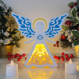 Nativity - Paper Cut Angel Light Box File - Cricut File - 8x8 inches - LightBoxGoodMan