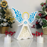 Nativity - Paper Cut Angel Light Box File - Cricut File - 8x8 inches - LightBoxGoodMan - LightboxGoodman