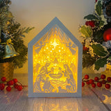 Nativity - Paper Cut House Light Box File - Cricut File - 13x19 Inches - LightBoxGoodMan