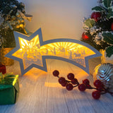 Nativity Scene 2 - Paper Cut Star Light Box File - Cricut File - 28x13.7cm - LightBoxGoodMan