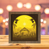 Nativity Scene 2 - Paper Cutting Light Box - LightBoxGoodman