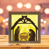 Nativity Scene - Paper Cutting Light Box - LightBoxGoodman
