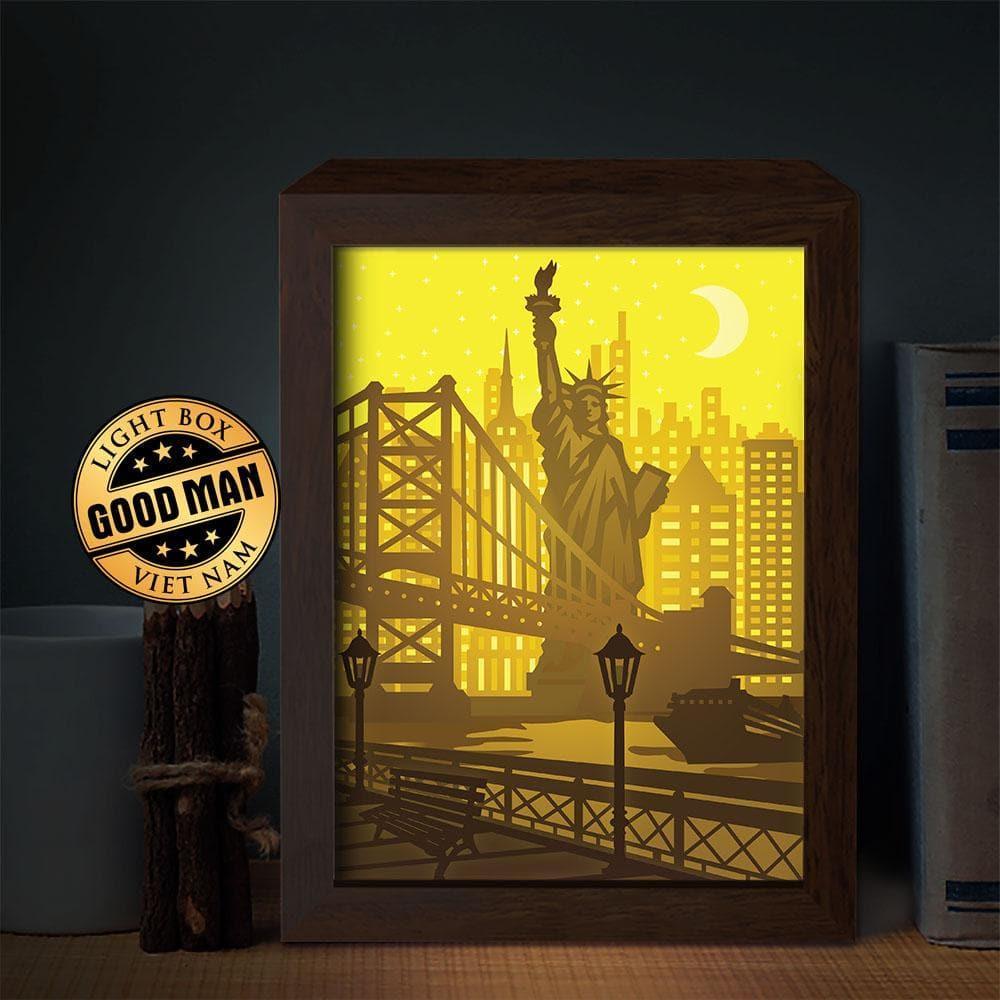 New York 2 - Paper Cut Light Box File - Cricut File - 8x10 Inches - LightBoxGoodMan - LightboxGoodman