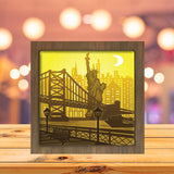 New York 2 Square - Paper Cutting Light Box - LightBoxGoodman