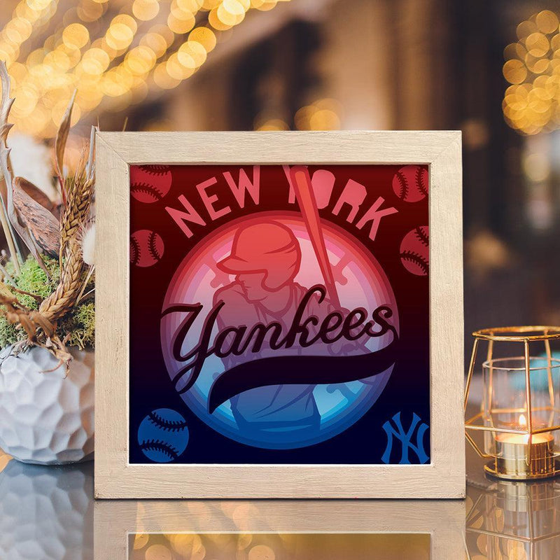 New York Yankees – Paper Cut Light Box File - Cricut File - 20x20cm - LightBoxGoodMan - LightboxGoodman