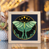 Night Butterfly – Paper Cut Light Box File - Cricut File - 20x20cm - LightBoxGoodMan