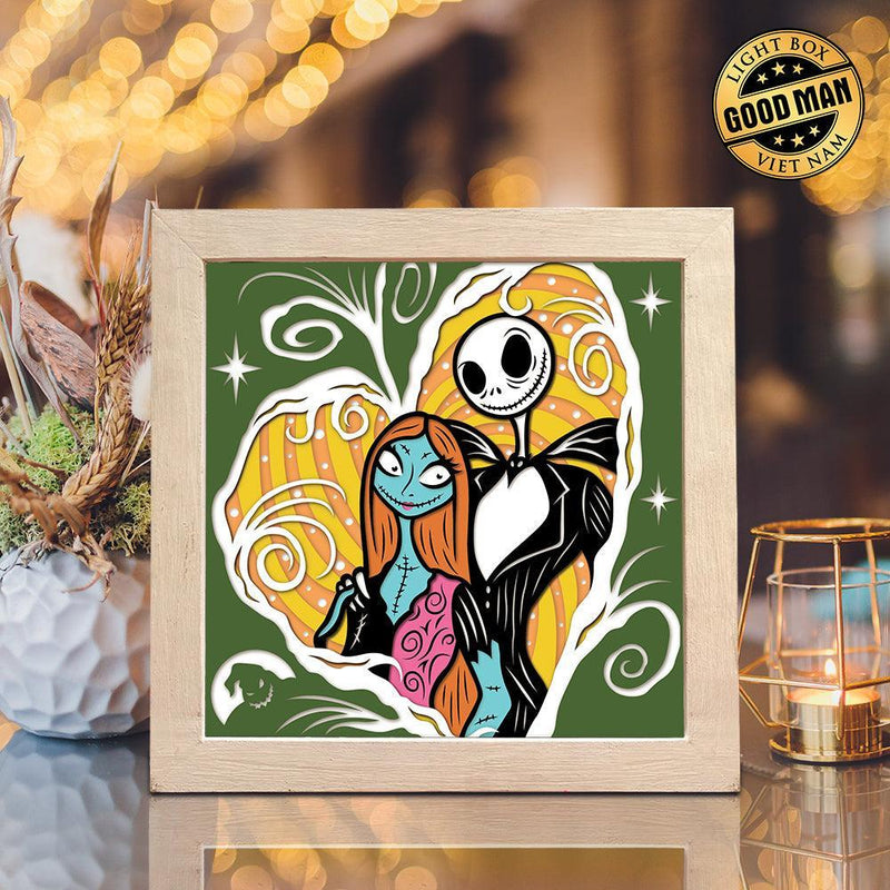 Nightmare Before Christmas 10 – Paper Cut Light Box File - Cricut File - 20x20cm - LightBoxGoodMan - LightboxGoodman