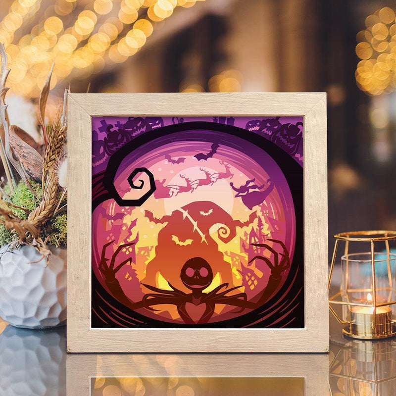 Nightmare Before Christmas 3 - Paper Cut Light Box File - Cricut File - 20x20cm - LightBoxGoodMan - LightboxGoodman
