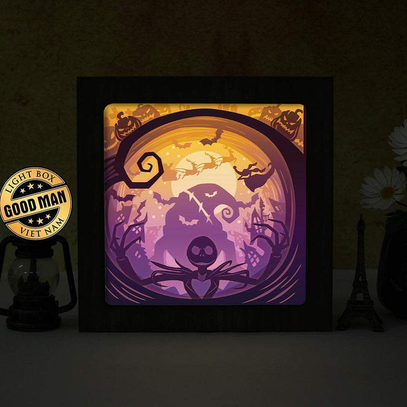 Nightmare Before Christmas 3 - Paper Cut Light Box File - Cricut File - 20x20cm - LightBoxGoodMan - LightboxGoodman