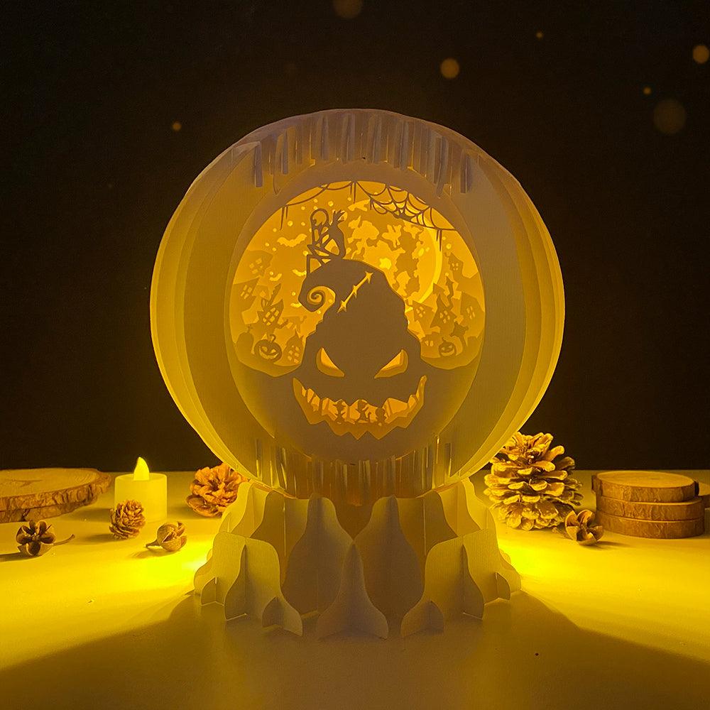 Nightmare Before Christmas - 3D Pop-up Light Box Globe File - Cricut File - LightBoxGoodMan - LightboxGoodman