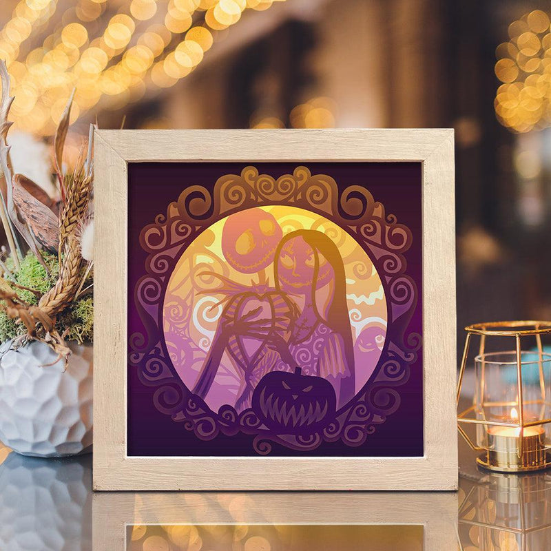 Nightmare Before Christmas 6 – Paper Cut Light Box File - Cricut File - 20x20cm - LightBoxGoodMan - LightboxGoodman