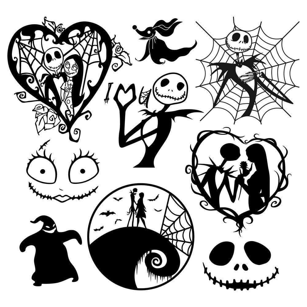 Nightmare Before Christmas - Cricut File - Svg, Png, Dxf, Eps ...