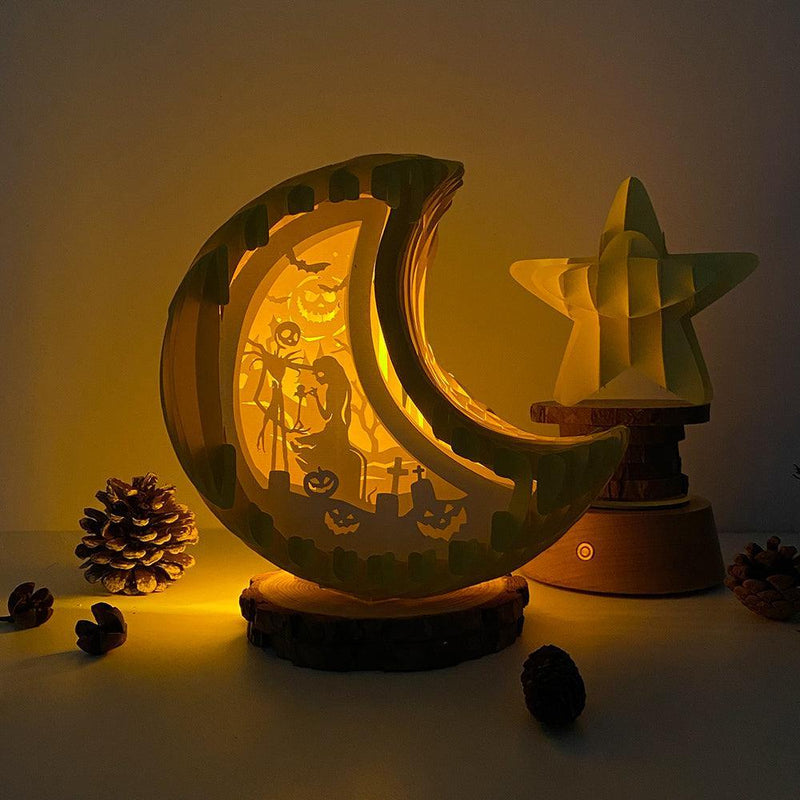 Nightmare Before Christmas - Moon Pop-Up File - Cricut File - LightBoxGoodMan - LightboxGoodman