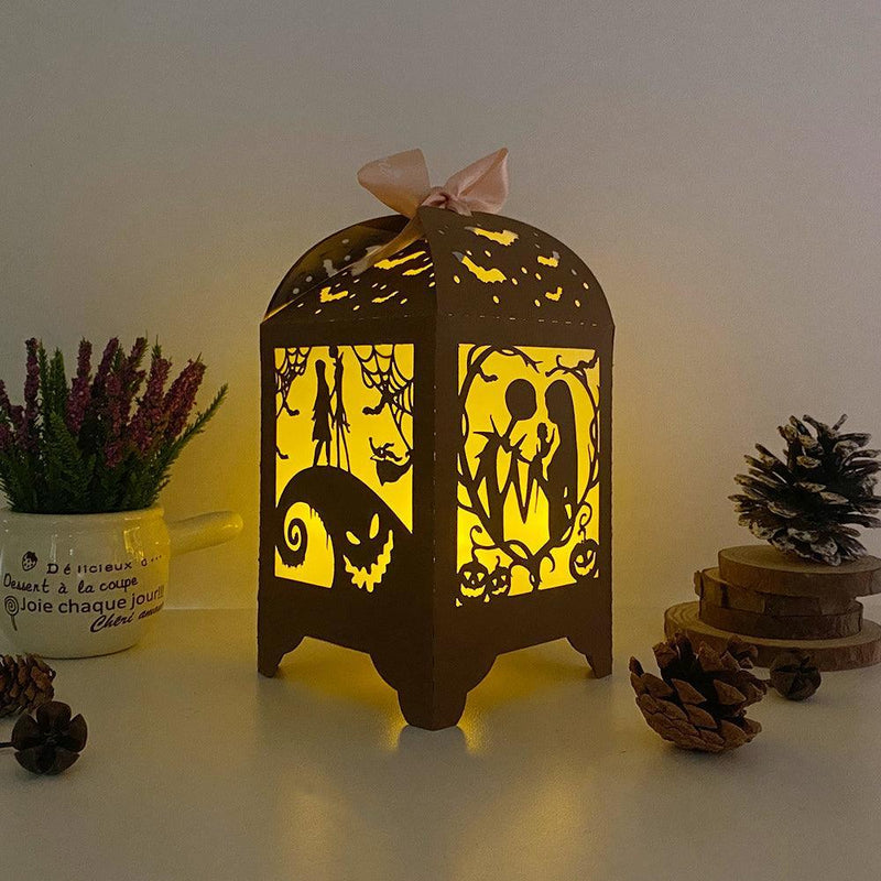 Nightmare Before Christmas - Paper Cut Lantern File - Cricut File - 10,5x20,6cm - LightBoxGoodMan - LightboxGoodman