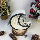Nightmare Before Christmas - Paper Cut Moon Light Box File - Cricut File - 16x16cm - LightBoxGoodMan - LightboxGoodman