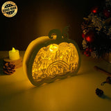 Nightmare Before Christmas - Paper Cut PumpKin Light Box File - Cricut File - 16.6x17.5 cm - LightBoxGoodMan - LightboxGoodman