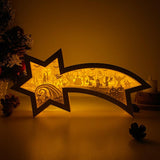 Nightmare Before Christmas - Paper Cut Star Light Box File - Cricut File - 28x13.7cm - LightBoxGoodMan