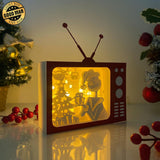 Nightmare Before Christmas - Paper Cut Television Light Box File - Cricut File - 8x7 inches - LightBoxGoodMan - LightboxGoodman