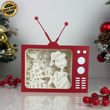 Nightmare Before Christmas - Paper Cut Television Light Box File - Cricut File - 8x7 inches - LightBoxGoodMan - LightboxGoodman