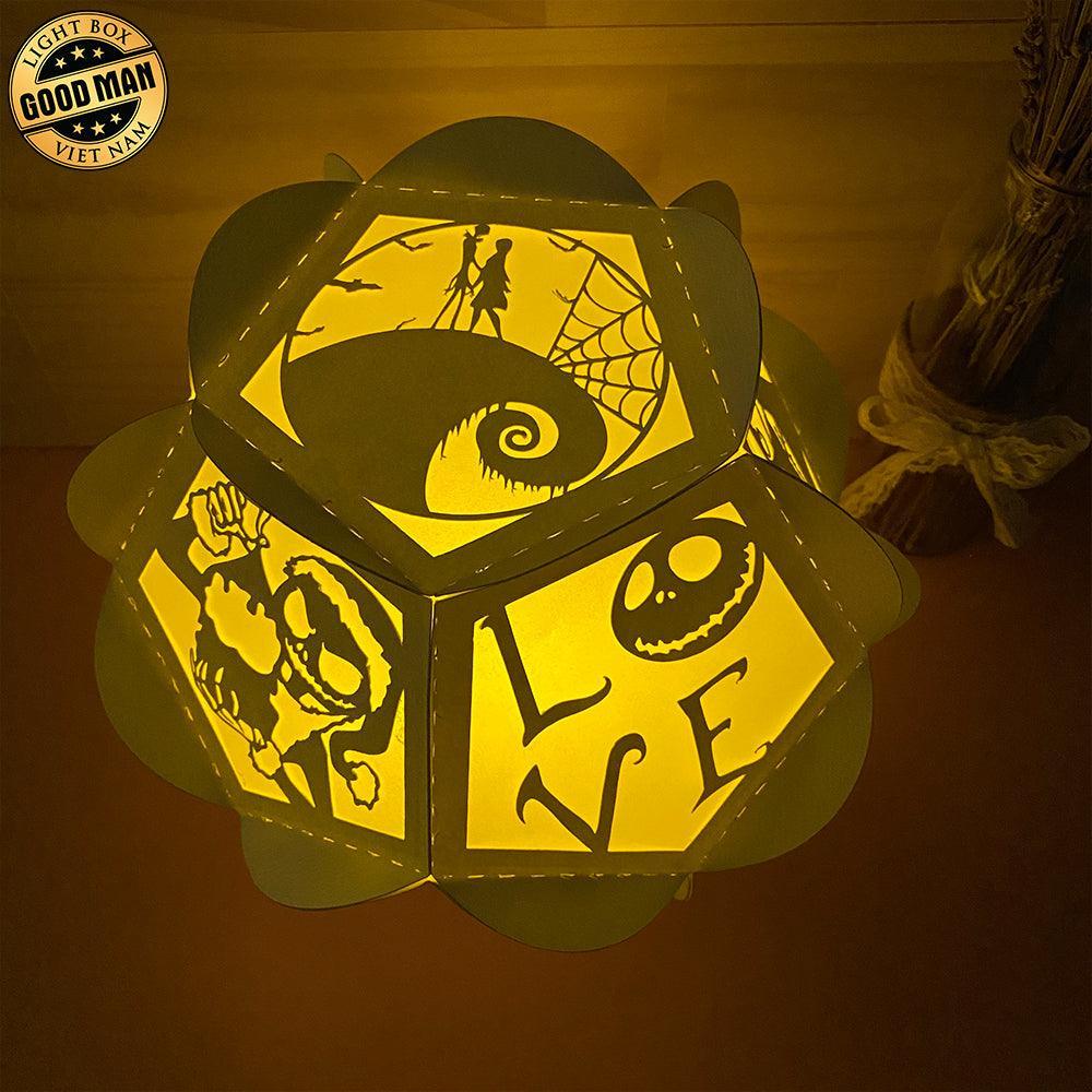 Nightmare Before Christmas - Pentagon 3D Lantern File - Cricut File - LightBoxGoodMan - LightboxGoodman