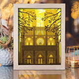Notre-Dame de Paris - Paper Cut Light Box File - Cricut File - 8x10 Inches - LightBoxGoodMan