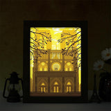 Notre-Dame de Paris - Paper Cut Light Box File - Cricut File - 8x10 Inches - LightBoxGoodMan - LightboxGoodman