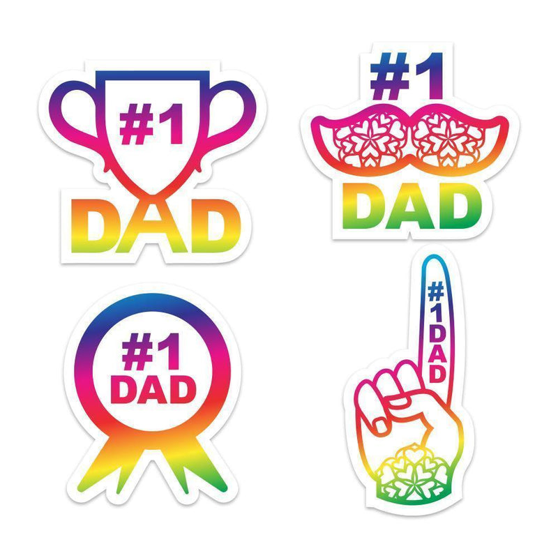 Number 1 Dad Stickers - Cricut File - Svg, Png, Dxf, Eps - LightBoxGoodMan - LightboxGoodman