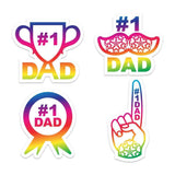Number 1 Dad Stickers - Cricut File - Svg, Png, Dxf, Eps - LightBoxGoodMan - LightboxGoodman