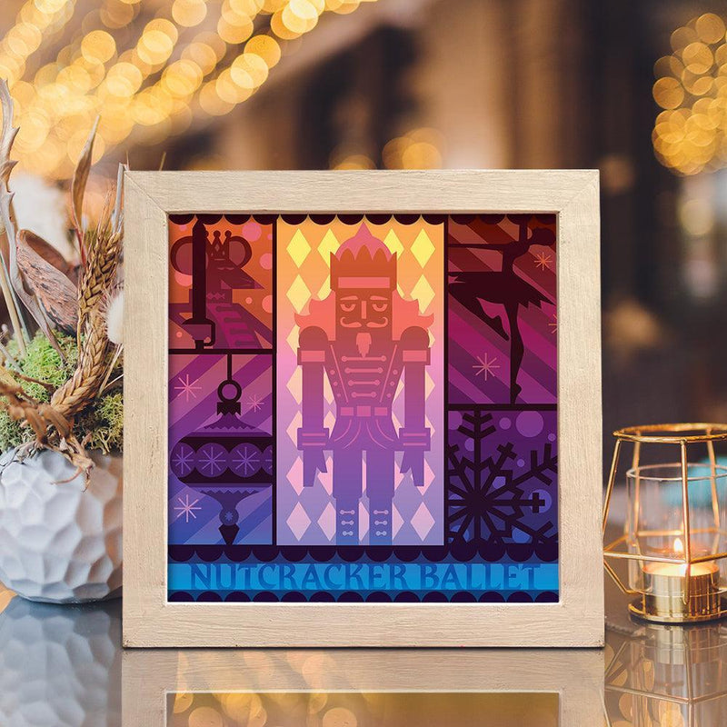 Nutcracker - Paper Cut Light Box File - Cricut File - 20x20cm - LightBoxGoodMan - LightboxGoodman