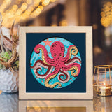 Octopus 2 – Paper Cut Light Box File - Cricut File - 8x8 inches - LightBoxGoodMan - LightboxGoodman