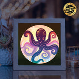 Octopus 2 – Paper Cut Light Box File - Cricut File - 8x8 inches - LightBoxGoodMan - LightboxGoodman