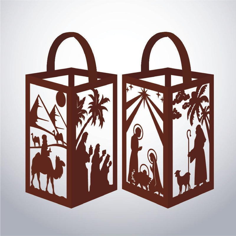 Oh Holy Night - Paper Cut Lantern File - Cricut File - 10x16cm - LightBoxGoodMan - LightboxGoodman