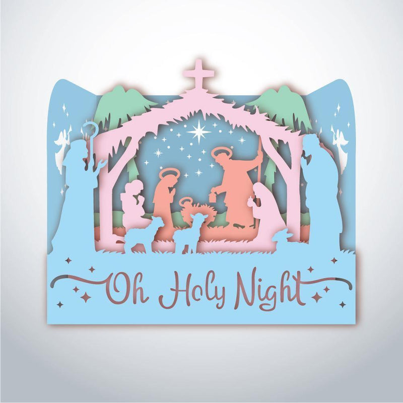 Oh Holy Night SVG Cut File #1 - Snap Click Supply Co.