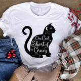 One Cat Short Of Crazy - Cricut File - Svg, Png, Dxf, Eps - LightBoxGoodMan - LightboxGoodman