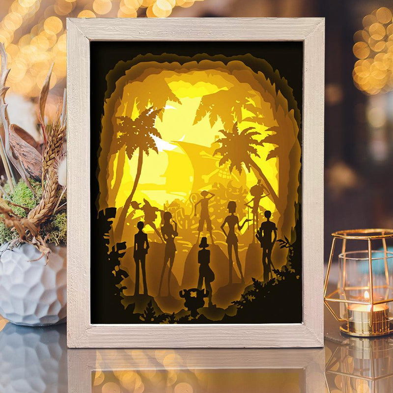 One Piece 1 – Paper Cut Light Box File - Cricut File - 20x26cm - LightBoxGoodMan - LightboxGoodman