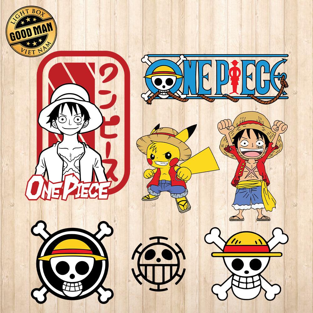 Luffy One Piece Digital File. PNG/SVG 
