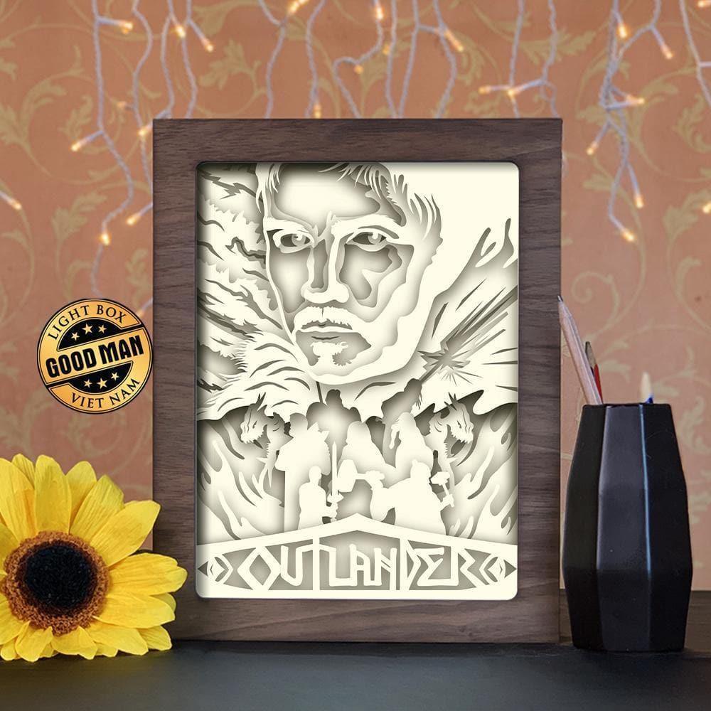Outlander - Paper Cutting Light Box - LightBoxGoodman - LightboxGoodman
