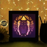 Owl 2 - Paper Cutting Light Box - LightBoxGoodman - LightboxGoodman
