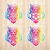 Owl Spectrum Stickers - Cricut File - Svg, Png, Dxf, Eps - LightBoxGoodMan - LightboxGoodman