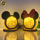 Pack 2 Disneyland - Paper Cut Disney Mouse Light Box File - Cricut File - LightBoxGoodMan - LightboxGoodman