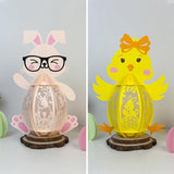 Pack 2 Happy Easter - Easter Pet 3D Lantern File - Cricut File - LightBoxGoodMan - LightboxGoodman