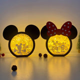 Pack 2 Mickey Love 2 - Paper Cut Disney Mouse Light Box File - Cricut File - LightBoxGoodMan