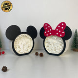 Pack 2 Mickey Love 2 - Paper Cut Disney Mouse Light Box File - Cricut File - LightBoxGoodMan - LightboxGoodman