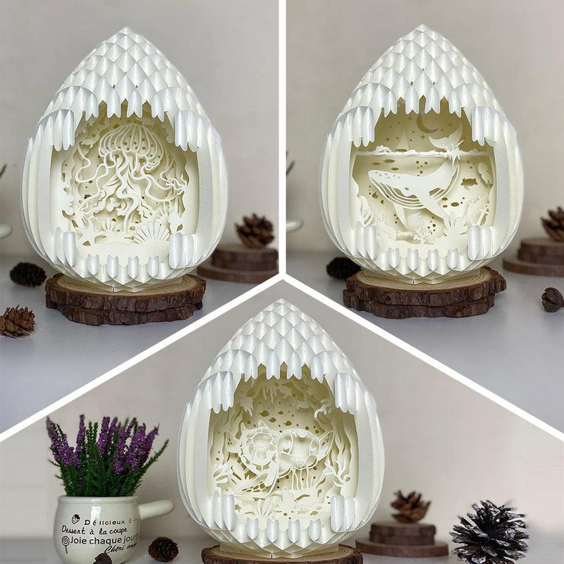 Pack 3 Animal 1 - 3D Pop-up Light Box Droplet File - Cricut File - LightBoxGoodMan - LightboxGoodman