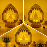 Pack 3 Buddha - 3D Pop-up Light Box Droplet File - Cricut File - LightBoxGoodMan