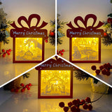 Pack 3 Christmas 1 - Paper Cut Gift Light Box File - Cricut File - 21x16cm - LightBoxGoodMan - LightboxGoodman