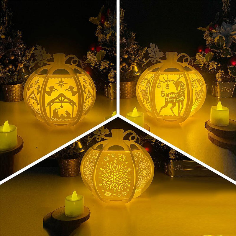 Pack 3 Christmas 1 - Pumpkin Lantern File - Cricut File - LightBoxGoodMan - LightboxGoodman